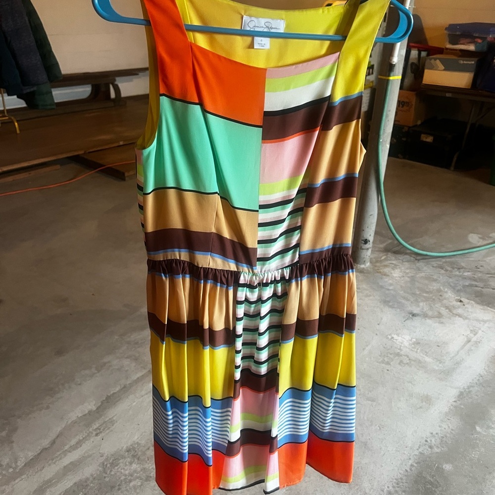 Jessica Simpson abstract print Sleeveless Sundress size 4